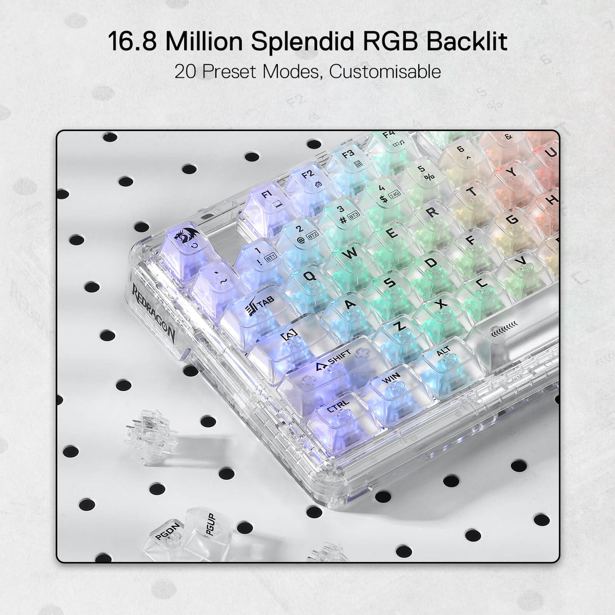 ELF PRO K649 Wireless Transparent Keyboard, image 9 of 27