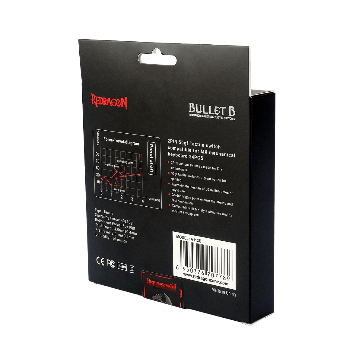 BULLET-B A113 Mechanical Switch (24 pcs Switches), image 13 of 15 - enlarged view