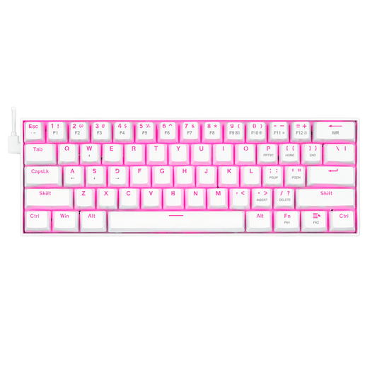Redragon K630 White 60% Keyboard
