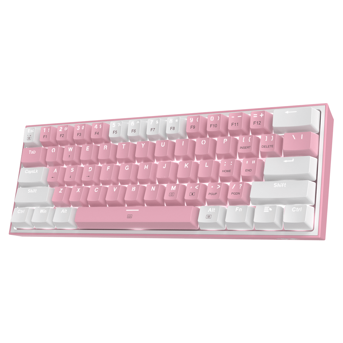 FIZZ K617 60 White & Pink Mechanical keyboard, image 1 of 12 - enlarged view