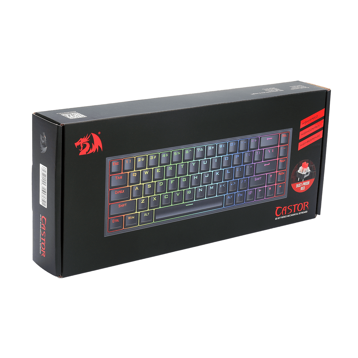 CASTOR K631 65% Wired RGB Gaming Keyboard, image 12 of 13