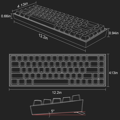 CASTOR K631 PRO 65% Wireless RGB Gaming Keyboard - thumbnail 9