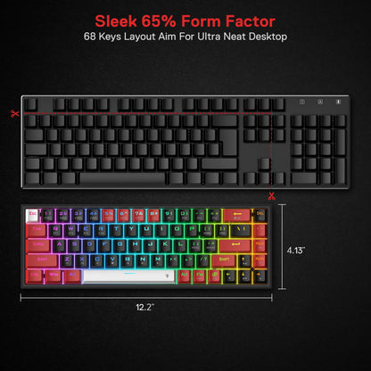 CASTOR K631 PRO 65% Wireless RGB Gaming Keyboard - thumbnail 11