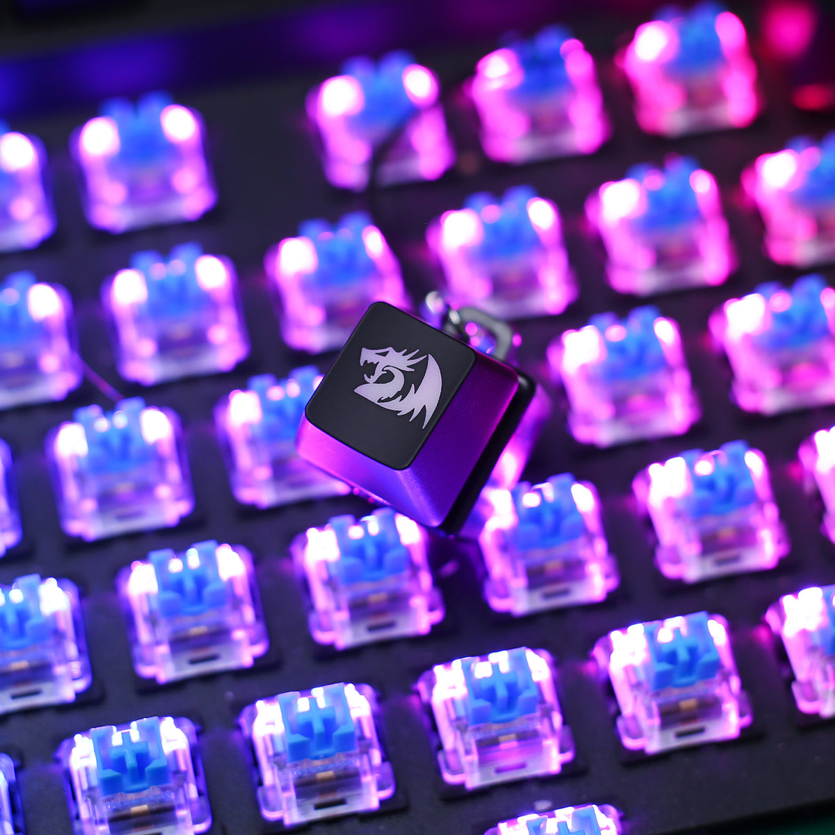 Clicky Blue Linear Tactile Mechanical Keyboard Keychain S..., image 1 of 4 - enlarged view