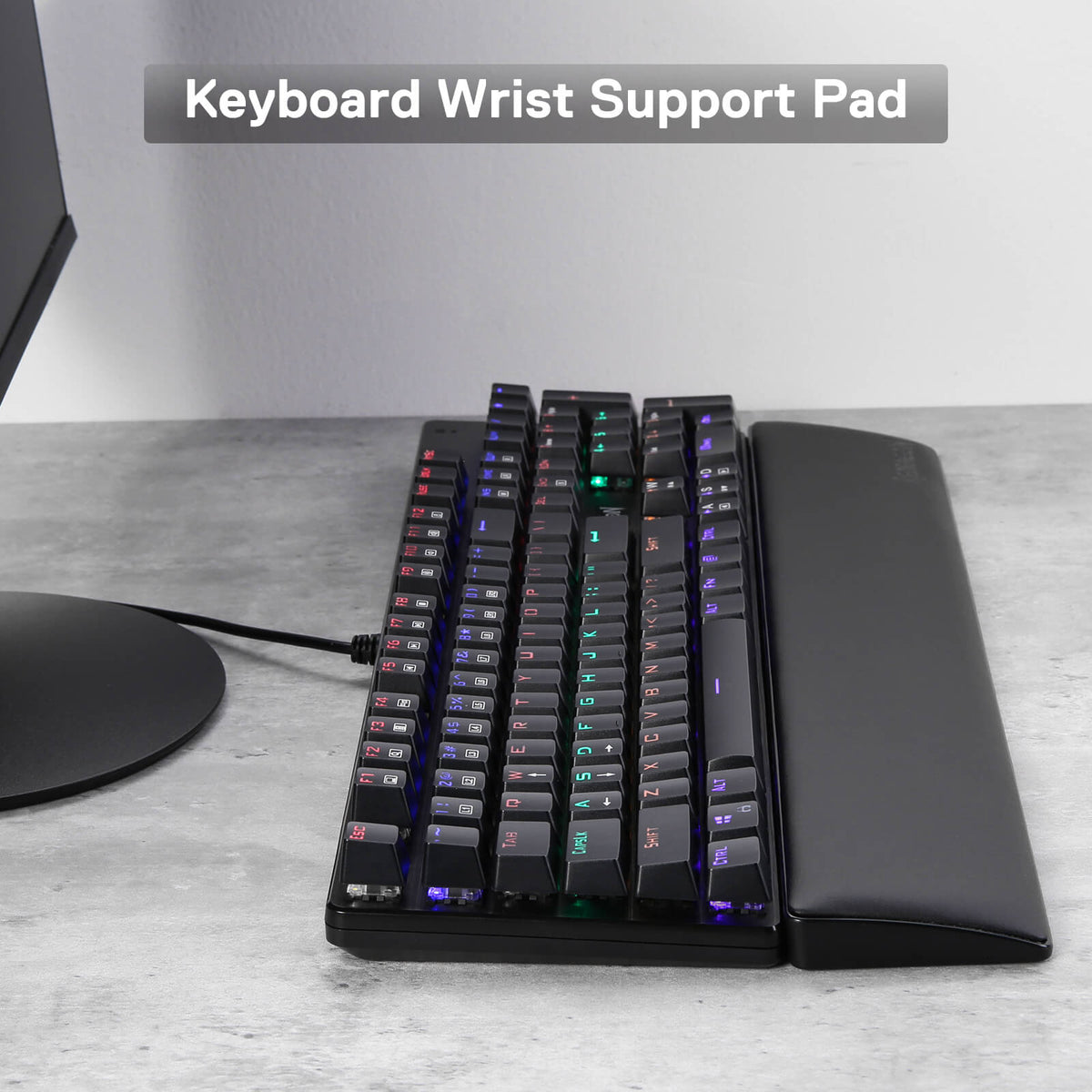 Meteor Computer Keyboard Wrist Rest Pad, image 4 of 9 - enlarged view
