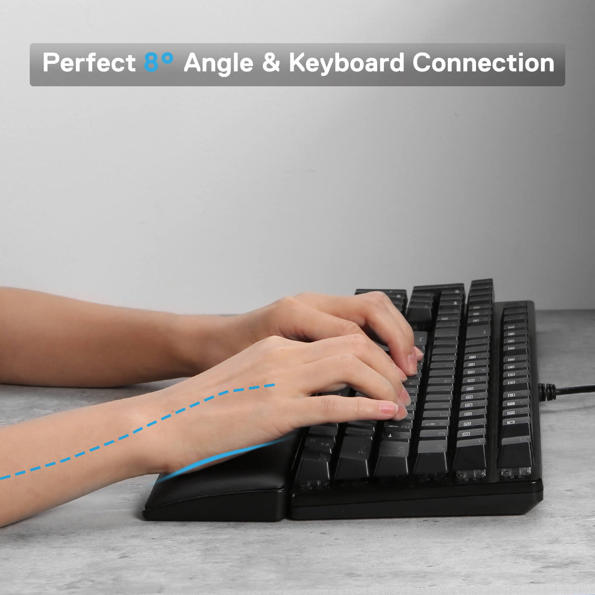 Meteor Computer Keyboard Wrist Rest Pad, image 5 of 9 - enlarged view