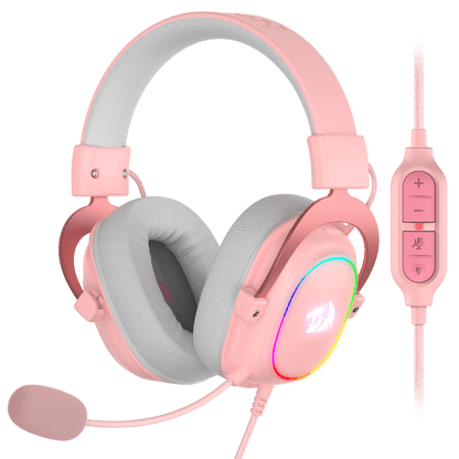 H510 ZEUS-X Cute Gaming Headphone with Mic (Pink Color) - thumbnail 1