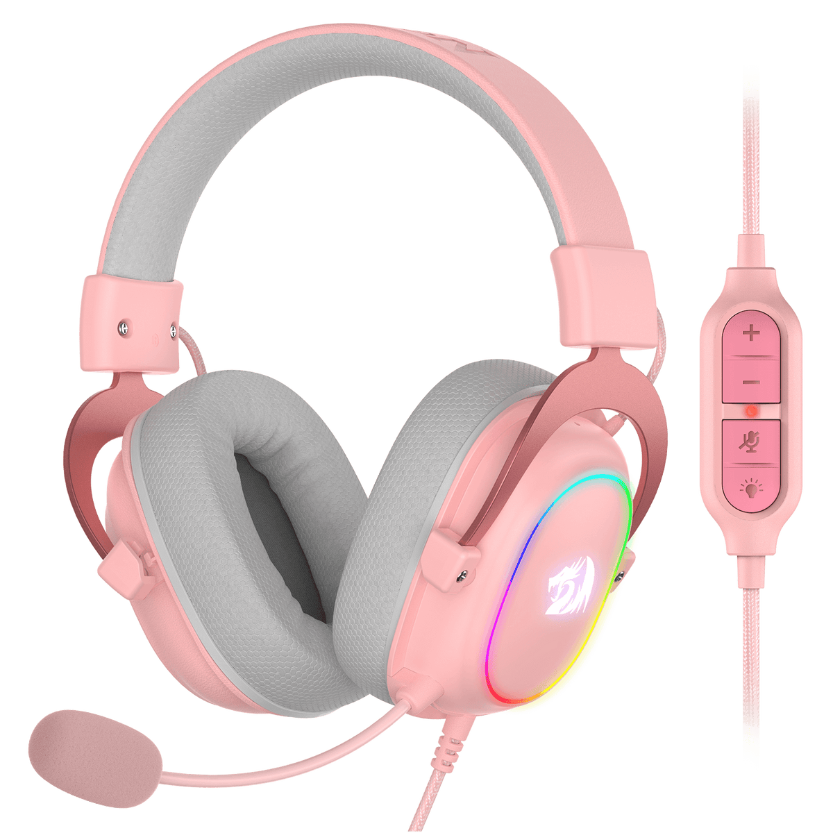 H510 ZEUS-X Cute Gaming Headphone with Mic (Pink Color), image 2 of 11 - enlarged view