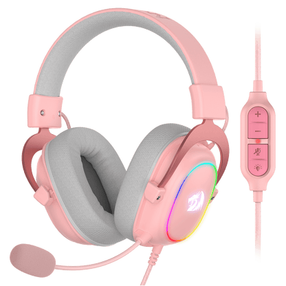 H510 ZEUS-X Cute Gaming Headphone with Mic (Pink Color) - thumbnail 2