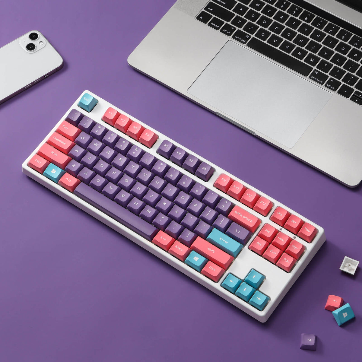(Only Keycaps) Redragon x LTC PBT Double Shot 112-Key Sub..., image 1 of 13