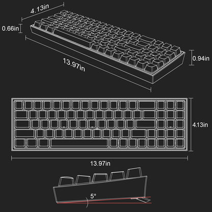 POLLUX K628 PRO 75% Wireless Gaming Keyboard - thumbnail 9