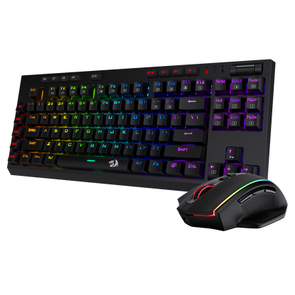 K596 Wireless Mechanical Gaming Keyboard M686 Wireless Gaming Mouse Bundle - thumbnail 1