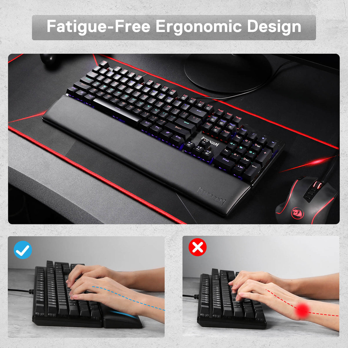 Meteor Computer Keyboard Wrist Rest Pad, image 7 of 9