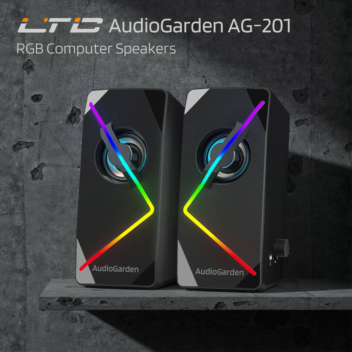 Redragon x LTC AudioGarden AG-201 Computer Speakers, image 1 of 11 - enlarged view