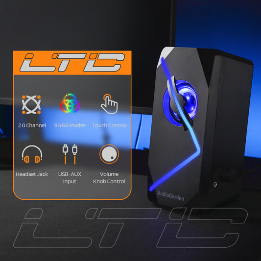 Redragon x LTC AudioGarden AG-201 Computer Speakers - alternate view