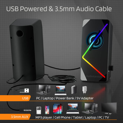 Redragon x LTC AudioGarden AG-201 Computer Speakers - thumbnail 8
