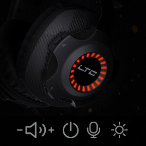 Redragon x LTC SoundSlave 2.4G Wireless/Wired Gaming Headset, image 7 of 15 - enlarged view