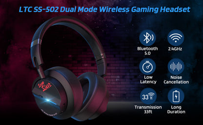 Redragon x LTC 2.4GHz/BT Wireless Headphones with Mic - thumbnail 14
