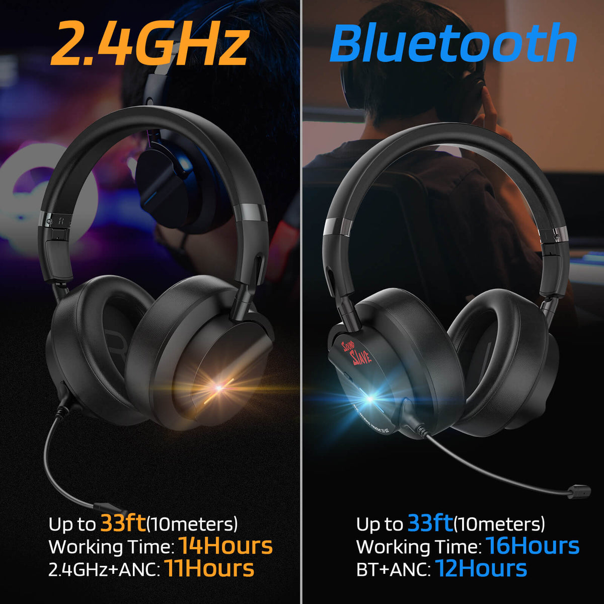 Redragon x LTC 2.4GHz/BT Wireless Headphones with Mic, image 11 of 15