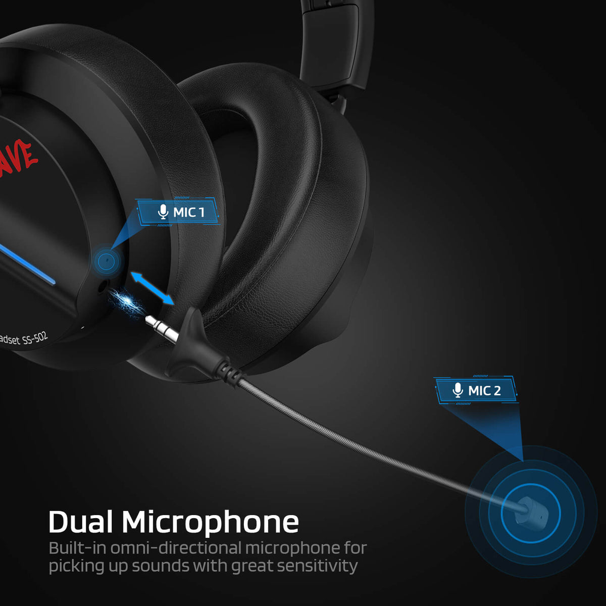 Redragon x LTC 2.4GHz/BT Wireless Headphones with Mic, image 3 of 15
