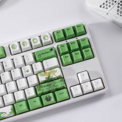 (Nur Tastenkappen) Redragon X LTC PBT 108 Tastenkappen-Set – Grünes Rentier  - thumbnail 3
