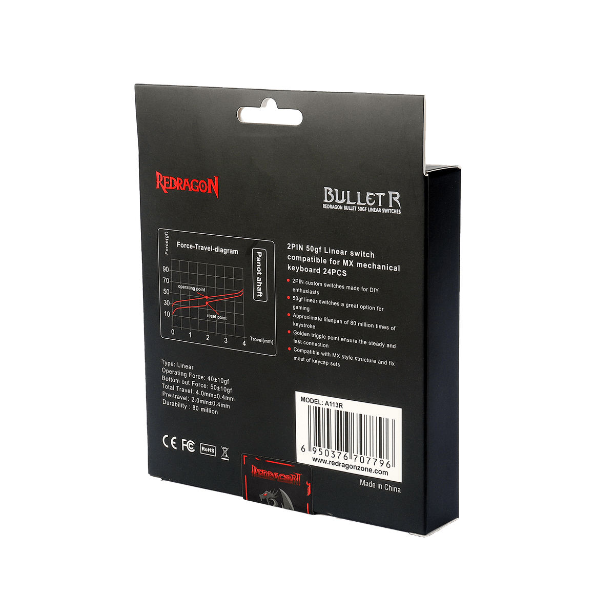 (Open-box) BULLET-R A113 Mechanical Switch (24 pcs Switch..., image 15 of 16 - enlarged view