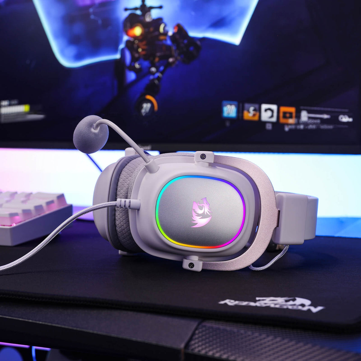 H510 ZEUS-X RGB White Wired Gaming Headset, image 6 of 16