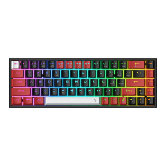 Clavier de jeu sans fil RVB CASTOR K631 PRO 65 % 