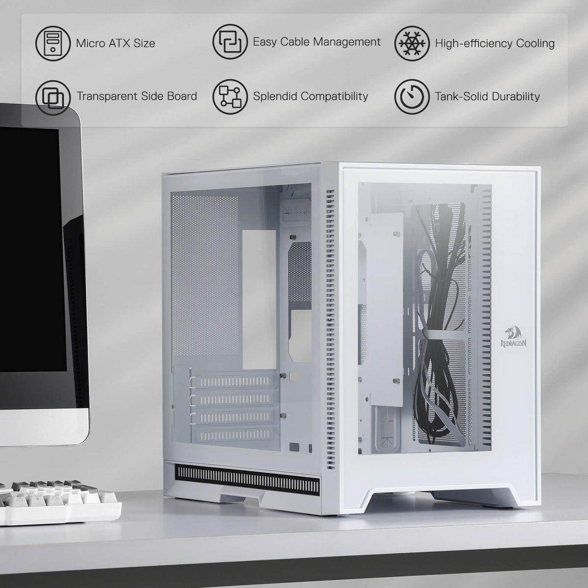 HOT ROD MC211 ITX/M-ATX Gaming PC Case, image 9 of 17 - enlarged view