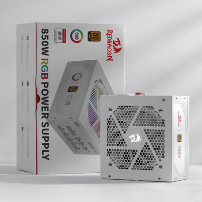 80 Plus® Gold Certified Fully Modular RGB PSU (Black & White) - thumbnail 7