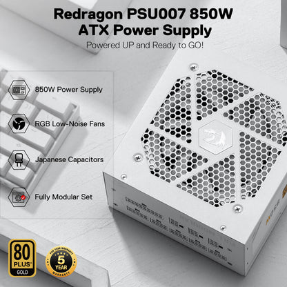80 Plus® Gold Certified Fully Modular RGB PSU (Black & White) - thumbnail 17