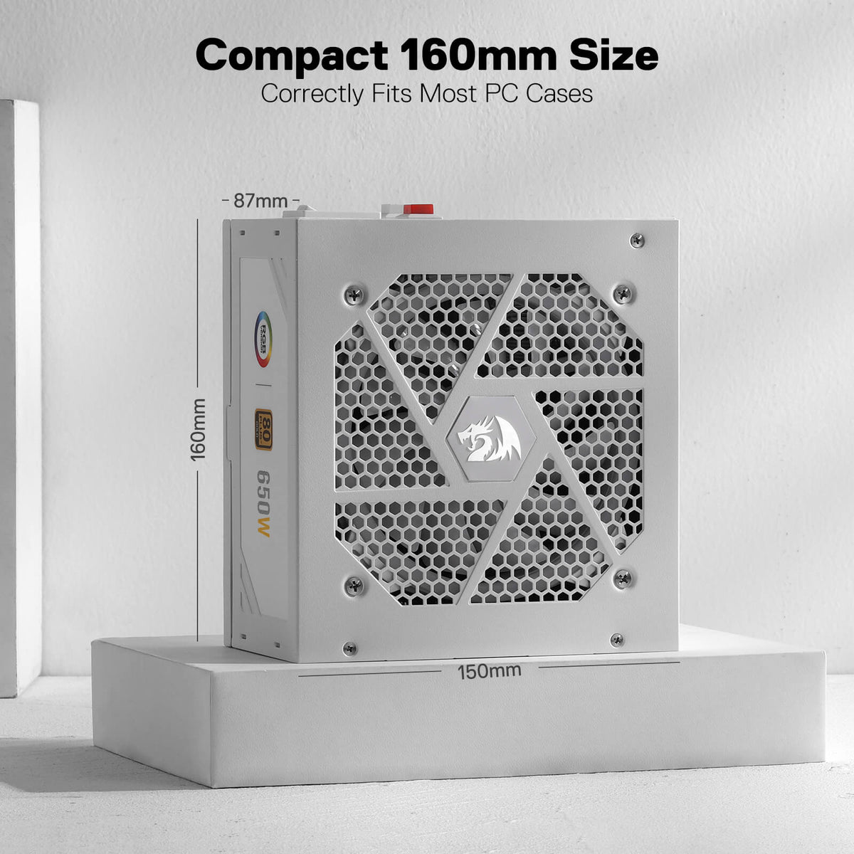 80 Plus® Gold Certified Fully Modular RGB PSU (Black & Wh..., image 9 of 27 - enlarged view