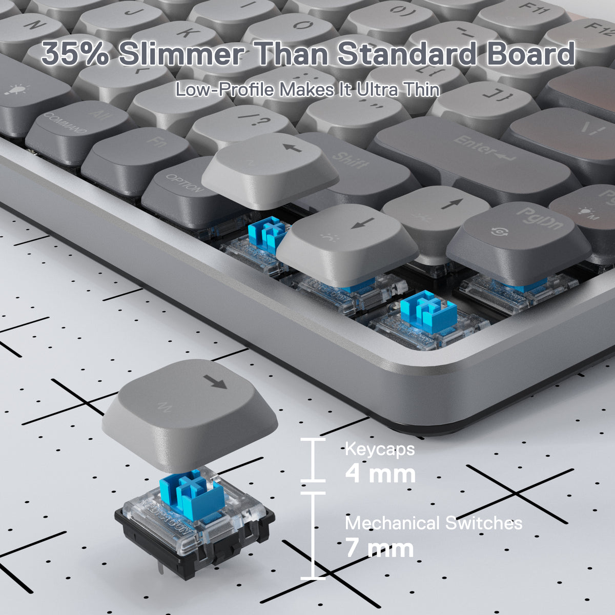 AZURE K652 Wireless Mechanical Keyboard for Mac, image 10 of 12