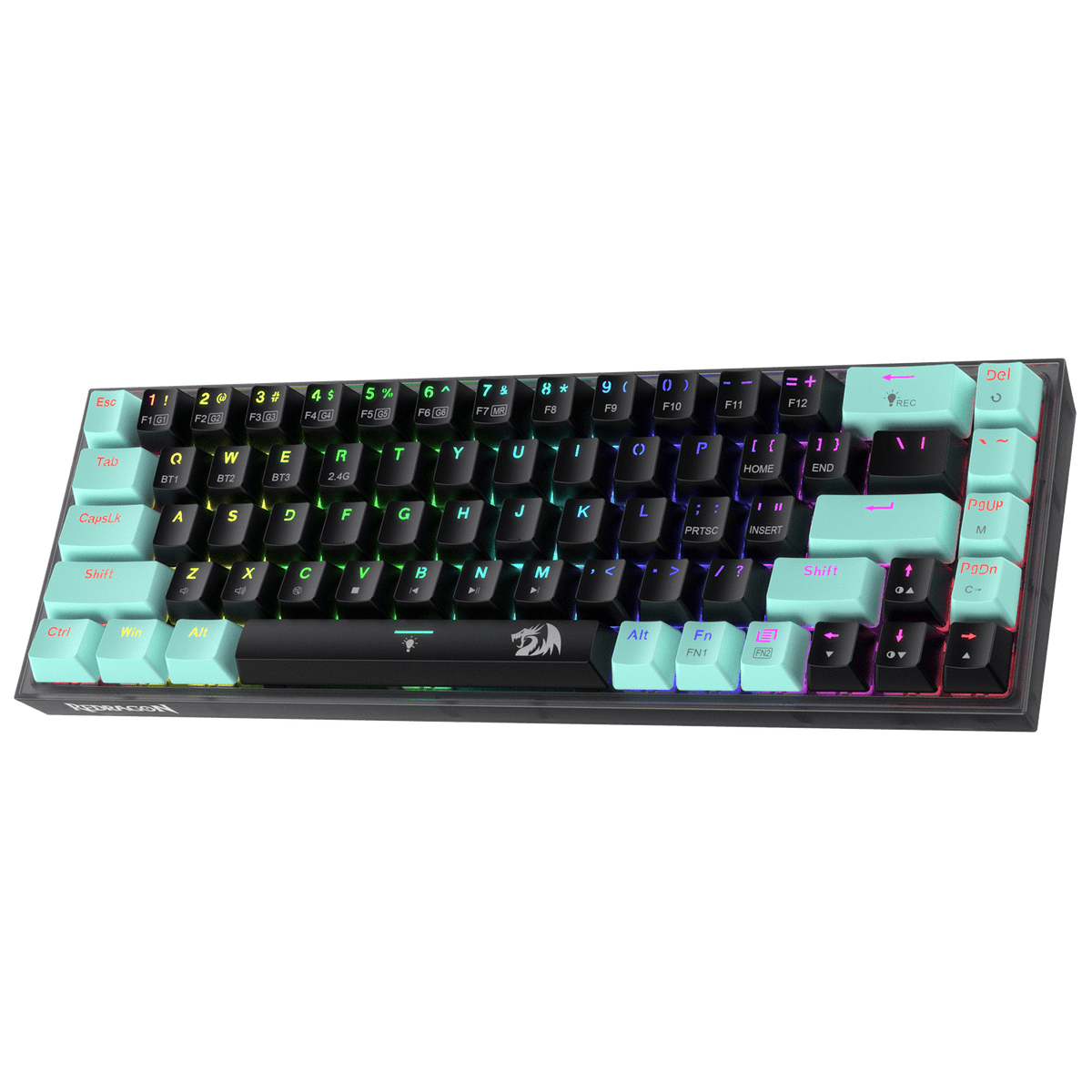 Clavier de jeu sans fil vert CASTOR K631 PRO SE , image 2 of 5 - enlarged view