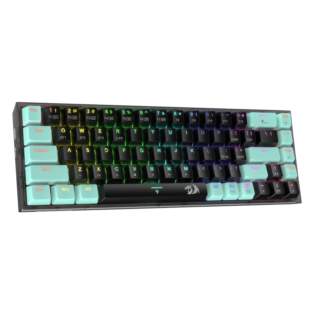Clavier de jeu sans fil vert CASTOR K631 PRO SE , image 3 of 5