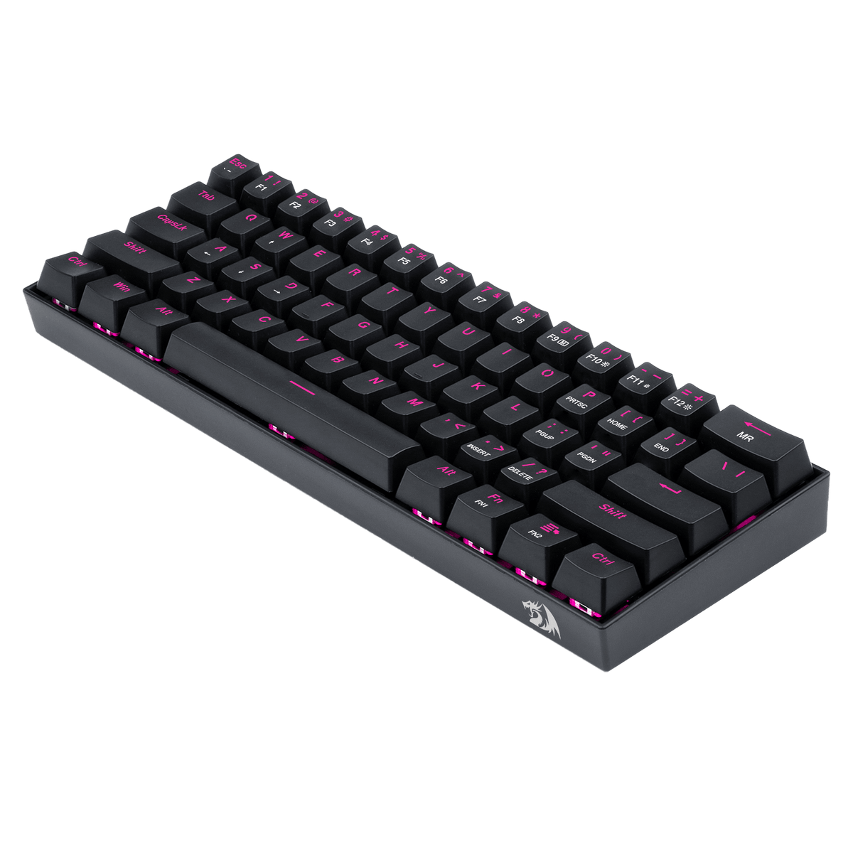 Redragon K630 60% Keyboard Pink LED Backlit, image 8 of 9