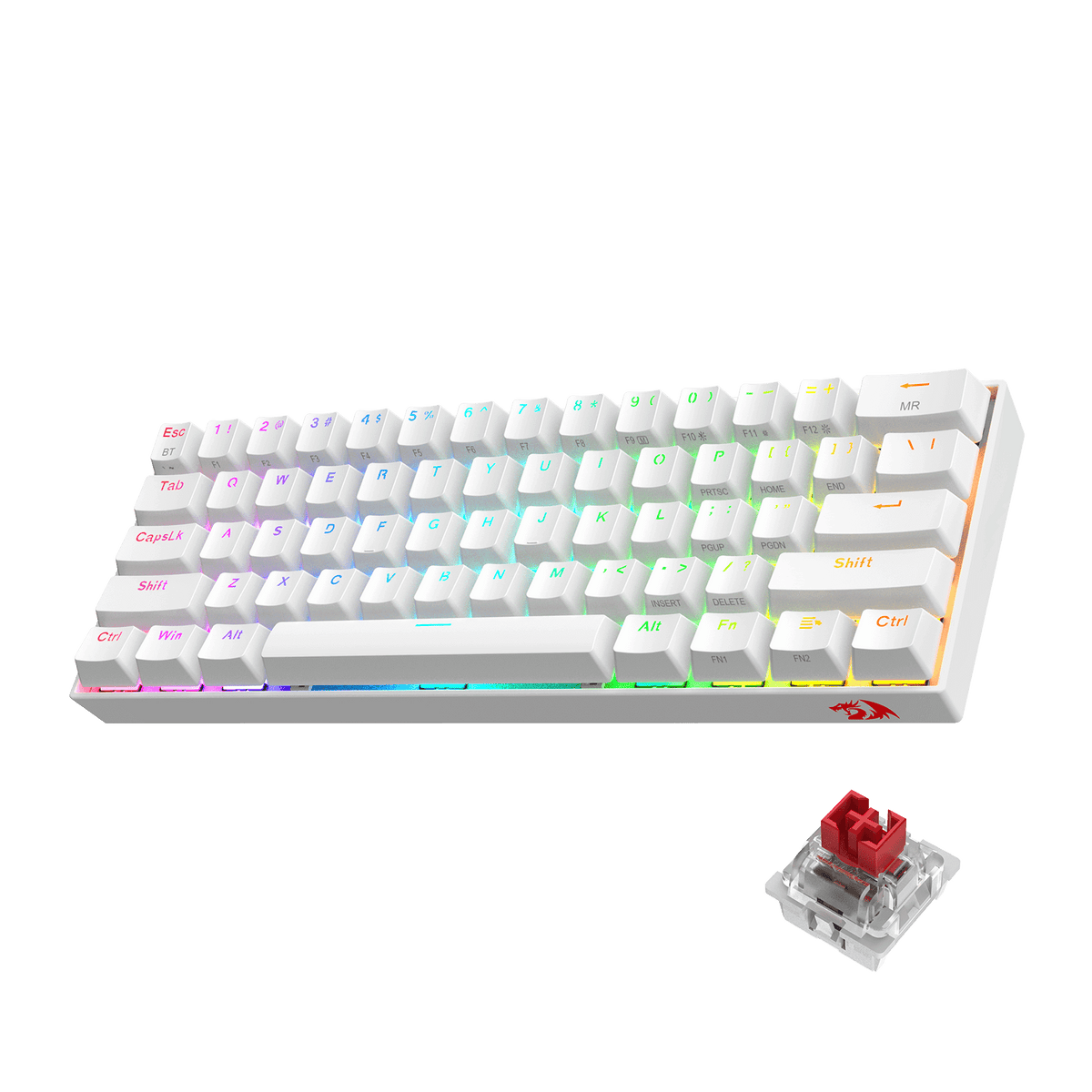 DRACONIC PRO K530 WHITE (Quiet-Red Switches), image 1 of 9
