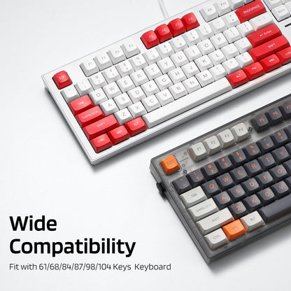(Only Keycaps) Redragon x LTC PBT Double Shot 112-Key Pudding Keycaps Set, KD... - thumbnail 5