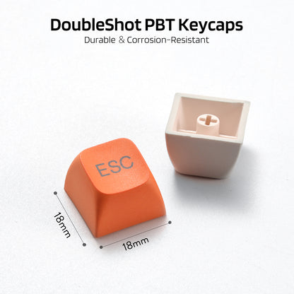 (Only Keycaps) Redragon x LTC PBT Double Shot 112-Key Pudding Keycaps Set, KD... - thumbnail 6