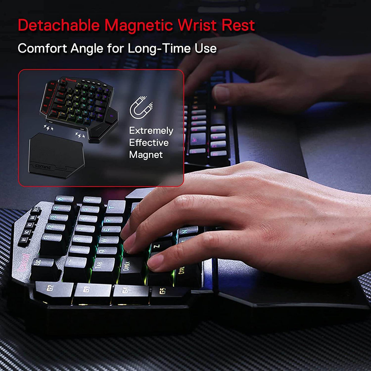 DITI K585 Pro Wireless One-Handed Gaming Keyboard, image 9 of 16 - enlarged view