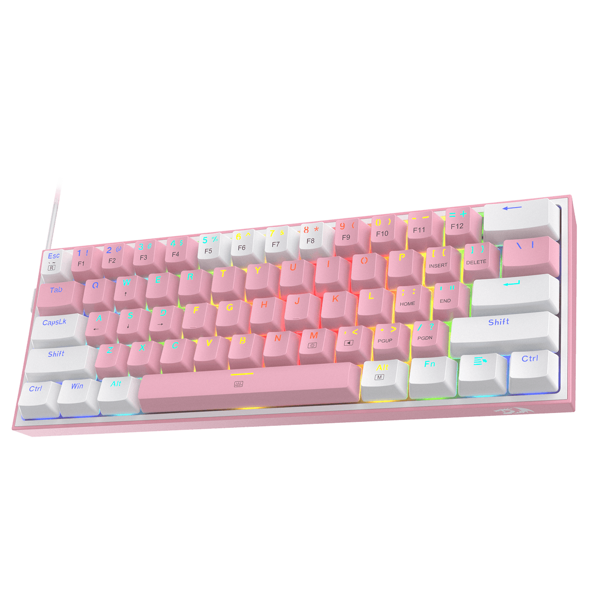 FIZZ K617 60 White & Pink Mechanical keyboard, image 11 of 12