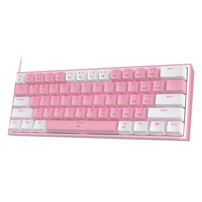 FIZZ K617 60 White & Pink Mechanical keyboard - thumbnail 12