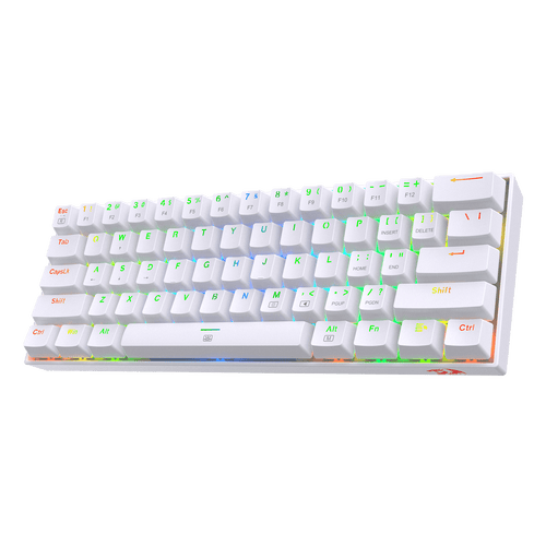 Redragon K630 Gaming Keyboard Red Switch White Color small keyboard gaming | show