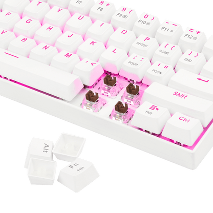 Redragon K630 White 60% Keyboard - thumbnail 7