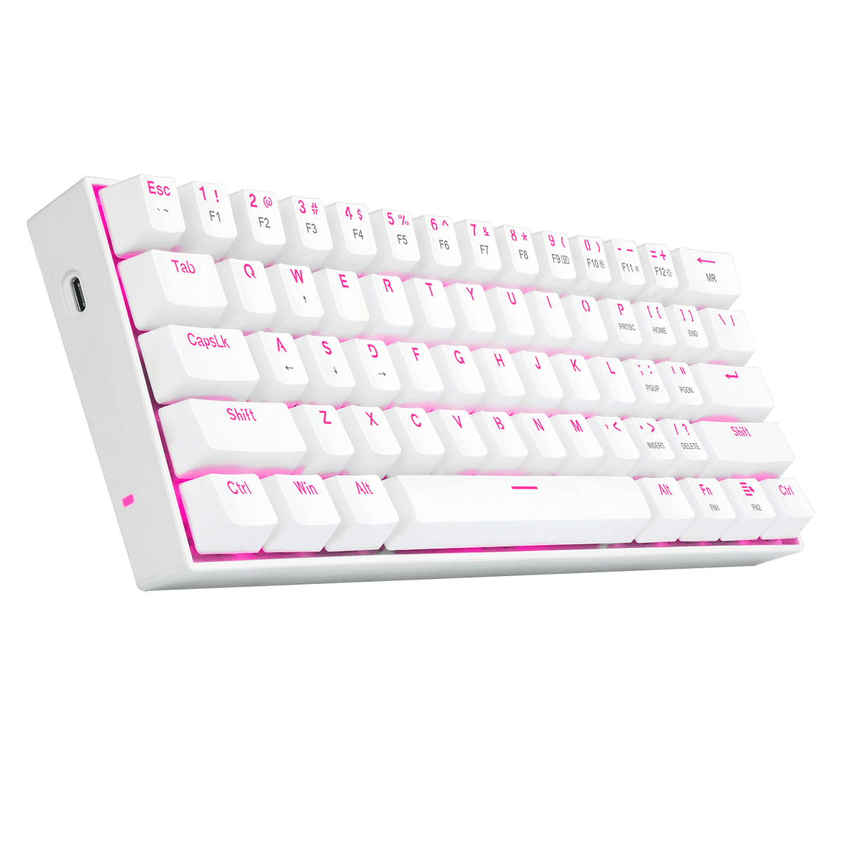 Redragon K630 White 60% Keyboard, image 8 of 10 - enlarged view