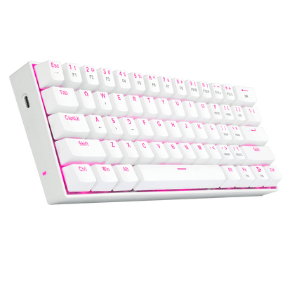Redragon K630 White 60% Keyboard - thumbnail 8