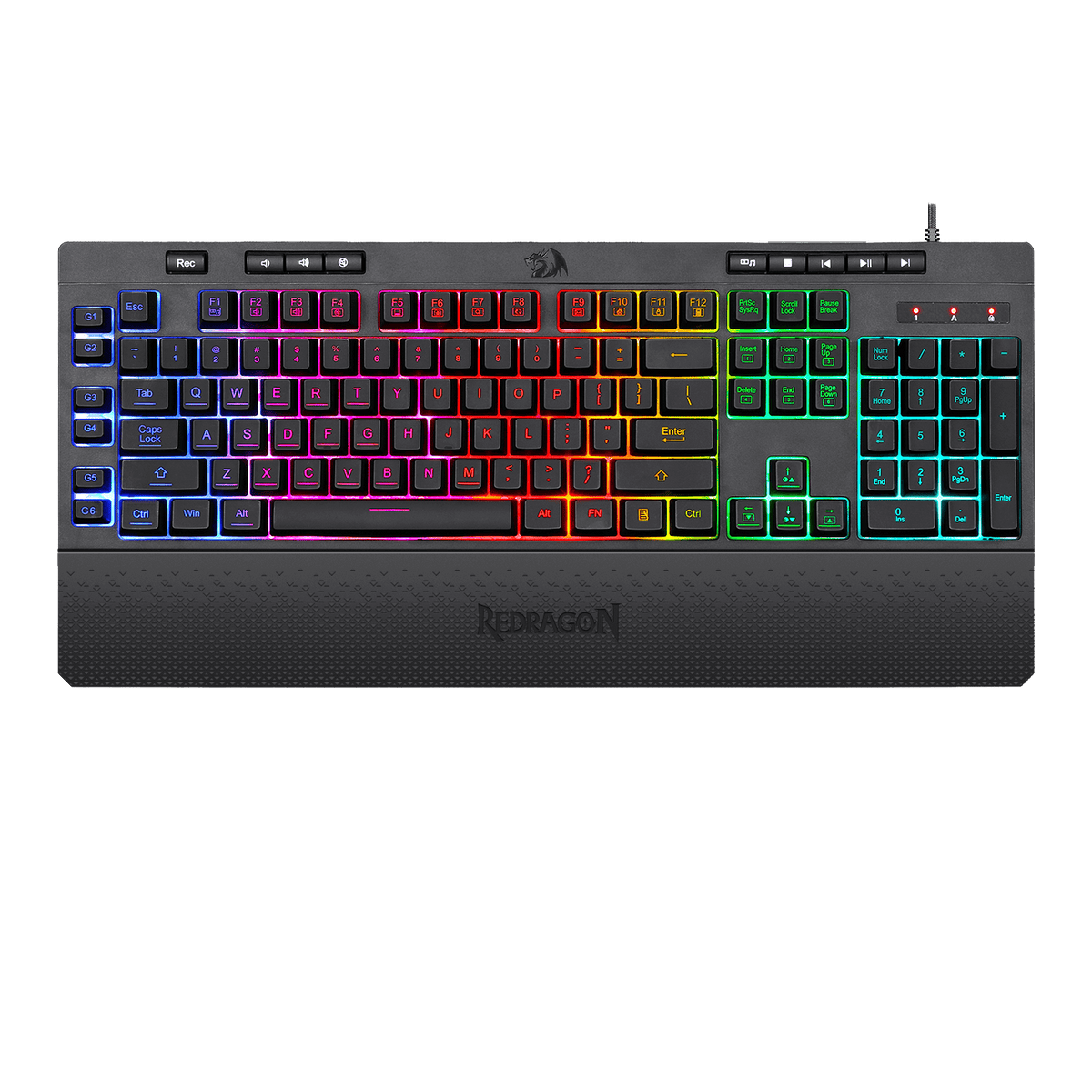 SHIVA K512 Membrane Gaming Keyboard, image 2 of 10 - enlarged view