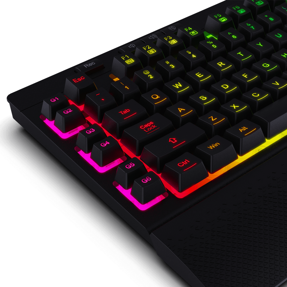 SHIVA K512 Membrane Gaming Keyboard, image 3 of 10 - enlarged view