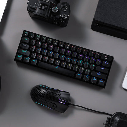 K530 PRO 60% RGB Wireless Mechanical Black Keyboard M808 Black Lightweight RG... - thumbnail 3
