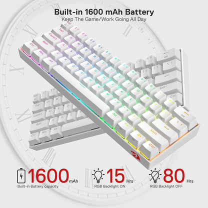 DRACONIC K530 PRO WHITE (Brown Switches) - thumbnail 7